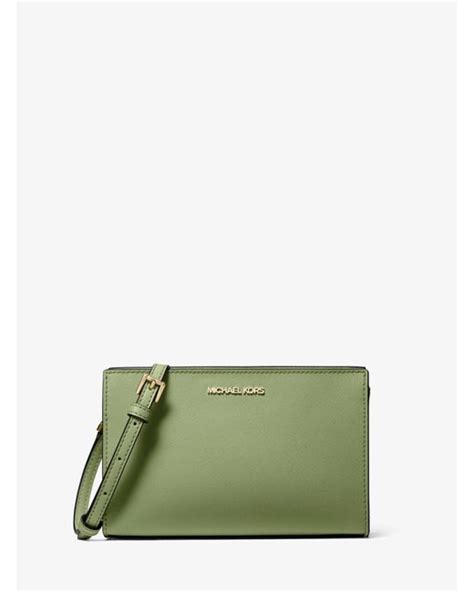 Sheila Small Faux Saffiano Leather Crossbody Bag – Michael 